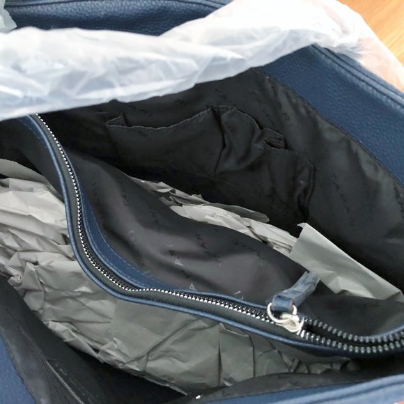Tahari Navy Blue Tote NWT - Picture 3 of 5